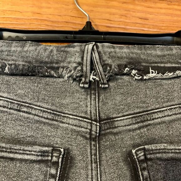 Good American Good Legs Fray High Waist High Rise Black Skinny Jeans Siz… - Picture 8 of 11